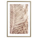 Wall Poster Beige Palm - composition of tropical palm leaves in golden hue 135293 additionalThumb 24