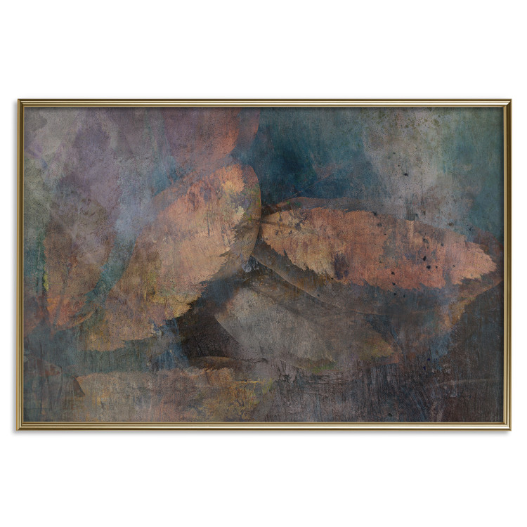 Wall Poster Copper Leaves - abstract and rusty texture with a leaf motif 135793 additionalImage 2