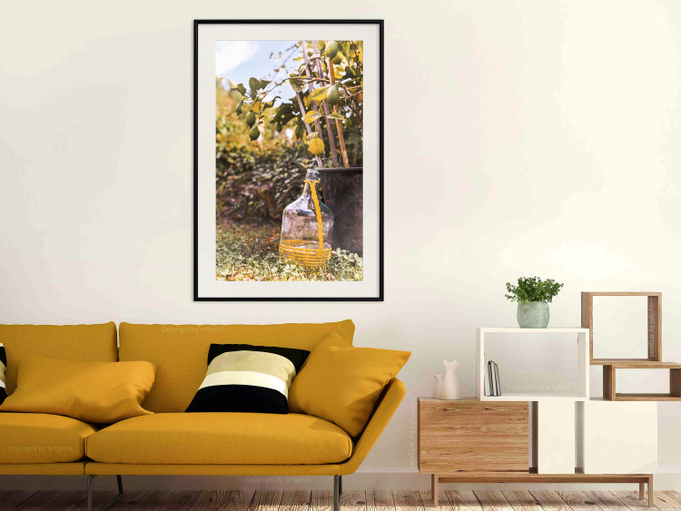 Poster Lemon Harvest - warm nature shot overlooking blooming plants 135893 additionalImage 24