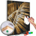 Paint by Number Kit Gold Palm Leaves 138493