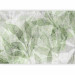 Wall Mural Abstract shadow - interlaced shapes and outline of leaves - green 144693 additionalThumb 5