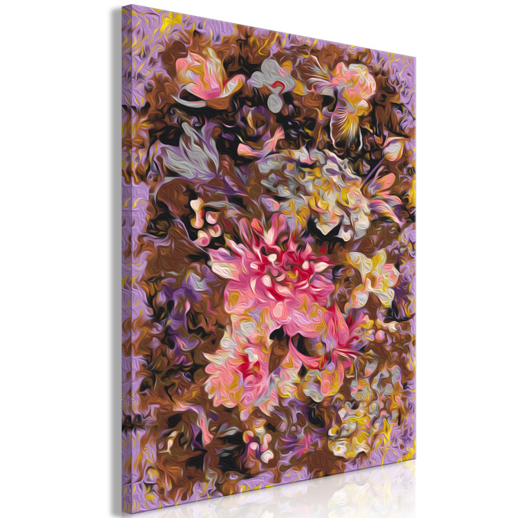 Paint by Number Kit Dry Flowers - A Stately Bouquet in Shades of Pink and Brown, Purple Background 146193 additionalImage 4