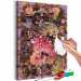 Paint by Number Kit Dry Flowers - A Stately Bouquet in Shades of Pink and Brown, Purple Background 146193 additionalThumb 5