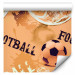 Modern Wallpaper For a Sports Lover - Graphics and Inscriptions with a Football - Orange 146293 additionalThumb 1