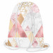 Backpack Geometric patchwork - design with triangles, marble and gold pattern 147693
