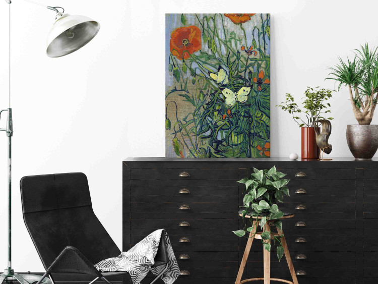 Art Reproduction Poppies and Butterflies 150393 additionalImage 4