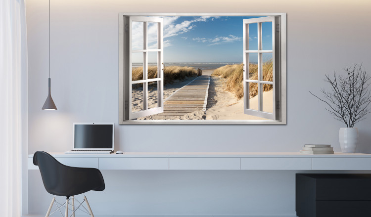 Print On Glass Window: Beach View [Glass] 150593 additionalImage 3