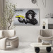 Large canvas print Stop or the monkey will shoot! (Banksy) [Large Format] 150993 additionalThumb 4