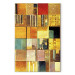 Large canvas print Abstract Squares - A Geometric Composition in Klimt’s Style [Large Format] 151093