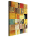 Large canvas print Abstract Squares - A Geometric Composition in Klimt’s Style [Large Format] 151093 additionalThumb 2