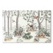 Canvas Art Print Forest Story - A Watercolor Composition for Children With Animals 151193 additionalThumb 7
