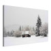 Canvas Winter Shelter - A Small House in a Snow-Covered Forest 151693 additionalThumb 2