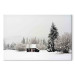 Canvas Winter Shelter - A Small House in a Snow-Covered Forest 151693 additionalThumb 7