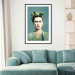 Poster Green Frida - Geometric and Minimalist Portrait of a Woman 152193 additionalThumb 11