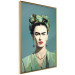 Poster Green Frida - Geometric and Minimalist Portrait of a Woman 152193 additionalThumb 6