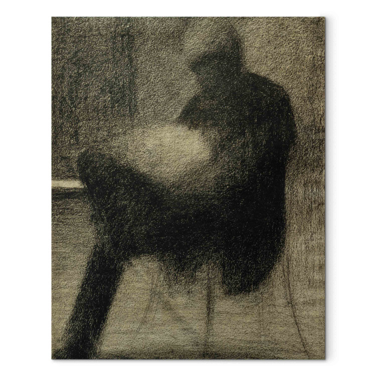 Art Reproduction Homme assis, lisant sur une terrasse (Le père de l'artiste) 152393
