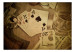 Wall Mural Men's Evening - Money poker game with a retro sepia effect 61093 additionalThumb 1