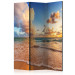 Folding Screen Morning by the Sea - sunrise landscape against the backdrop of the sea and waves 95393