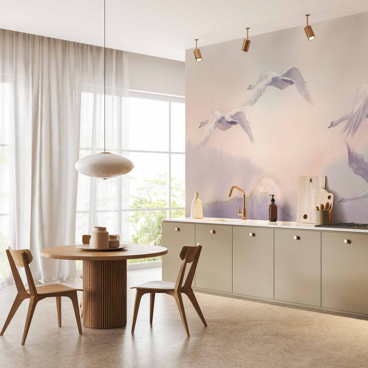 Wall Mural Flying Swans 97993 additionalImage 7