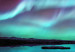 Canvas Art Print Wonderful Reflection (1-piece) - Sea and Polar Sky on Clear Night 106204 additionalThumb 5
