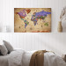 Canvas Colorful Journeys (1-part) Wide - World Map in English 107204 additionalThumb 9