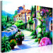 Canvas Art Print Floral Street (1-part) Wide - Plant Architecture of Italy 108204 additionalThumb 2