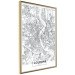 Poster Cologne Map - black and white map of the German city on a light background 114404 additionalThumb 14