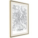 Poster Cologne Map - black and white map of the German city on a light background 114404 additionalThumb 2