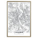 Poster Cologne Map - black and white map of the German city on a light background 114404 additionalThumb 20