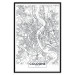 Poster Cologne Map - black and white map of the German city on a light background 114404 additionalThumb 24