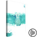 Canvas Fruit of art - pineapple on a blue, watercolour background 115304 additionalThumb 6