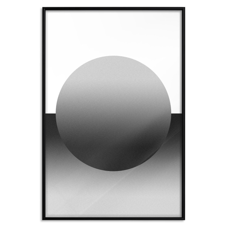 Poster Partial Eclipse - simple black and white geometric composition 116604 additionalImage 27