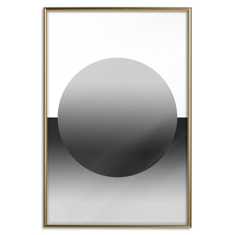 Poster Partial Eclipse - simple black and white geometric composition 116604 additionalImage 26