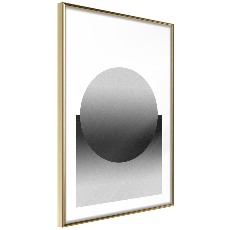 Poster Partial Eclipse - simple black and white geometric composition 116604 additionalImage 8
