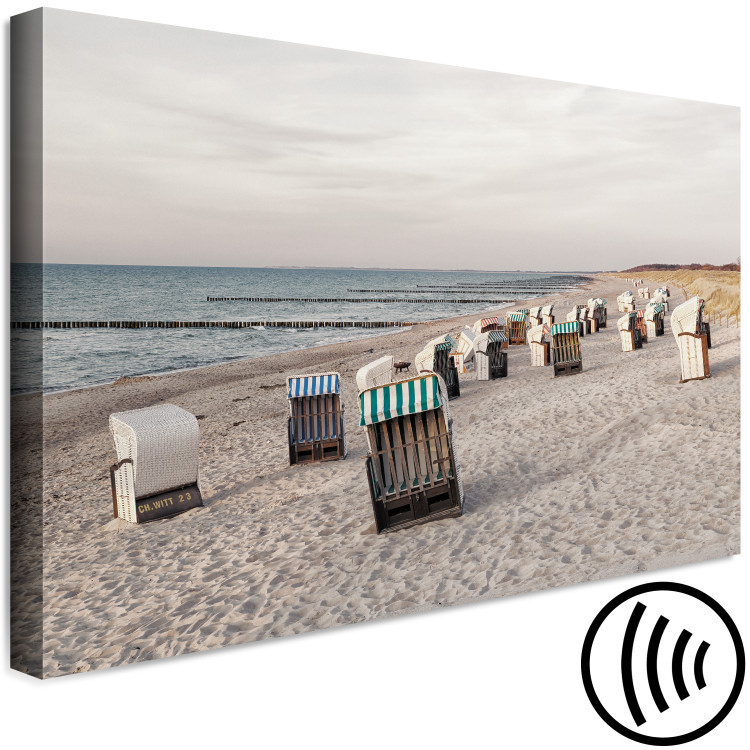 Canvas Print On the Edge of Water and Sand (1-part) - Beach Overlooking the Sea 117004 additionalImage 6