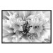 Wall Poster Geometric Bouquet - black and white unique abstraction in lily flowers 117204 additionalThumb 24