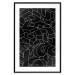 Poster Alphabet - black and white composition filled with dimensional letters 117404 additionalThumb 19
