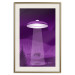 Wall Poster Abduction - purple fantasy with a spaceship and animals 118004 additionalThumb 22