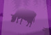 Wall Poster Abduction - purple fantasy with a spaceship and animals 118004 additionalThumb 9