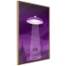 Wall Poster Abduction - purple fantasy with a spaceship and animals 118004 additionalThumb 12