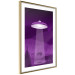 Wall Poster Abduction - purple fantasy with a spaceship and animals 118004 additionalThumb 8