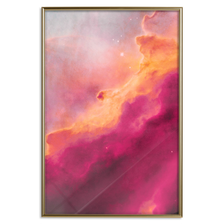 Poster Pink Nebula - abstract sky landscape with colorful cloud background 123204 additionalImage 19