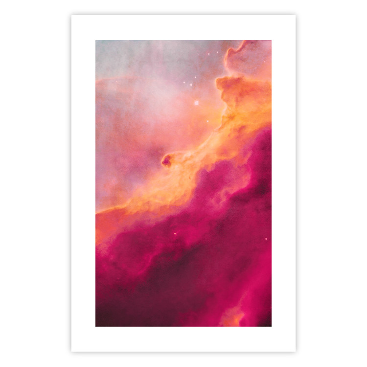 Poster Pink Nebula - abstract sky landscape with colorful cloud background 123204 additionalImage 17