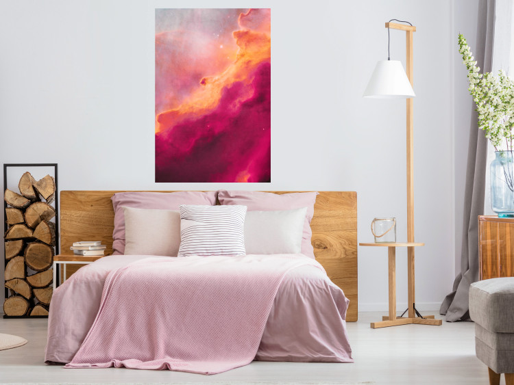 Poster Pink Nebula - abstract sky landscape with colorful cloud background 123204 additionalImage 16