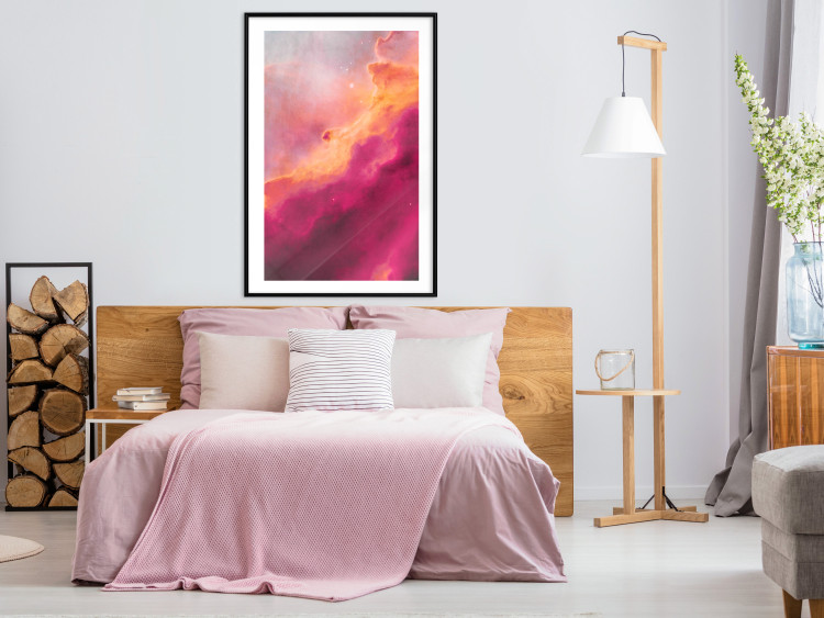 Poster Pink Nebula - abstract sky landscape with colorful cloud background 123204 additionalImage 4