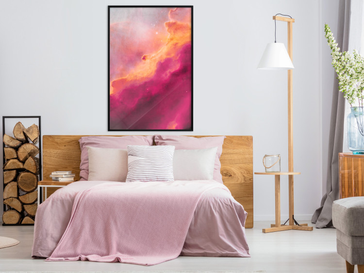 Poster Pink Nebula - abstract sky landscape with colorful cloud background 123204 additionalImage 3