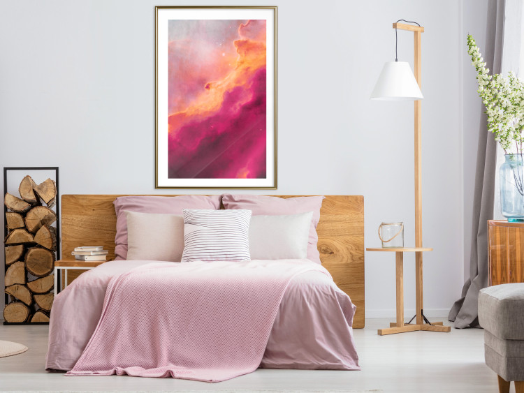 Poster Pink Nebula - abstract sky landscape with colorful cloud background 123204 additionalImage 13