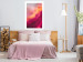 Poster Pink Nebula - abstract sky landscape with colorful cloud background 123204 additionalThumb 2