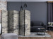 Room Divider Grey Lady II (5-piece) - pattern in grays with concrete structure 124104 additionalThumb 4
