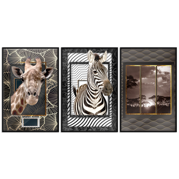 Poster gallery African Triptych 125204 additionalImage 1